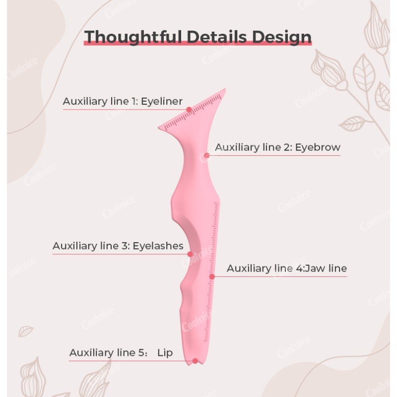 Makeup Stencil Manufacturer - Silicone Winged Eyebrow Ruler
