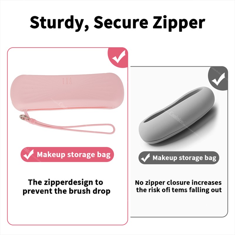 Makeup Brush Holder Supplier - Travel Zipper Closure Bag