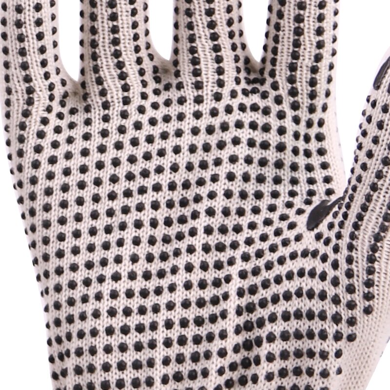 Wholesale Comfortable Anti Slip Work Gloves Manufacturer - Polyester White PVC Dotted Cotton Knitted Safety PVC Dot