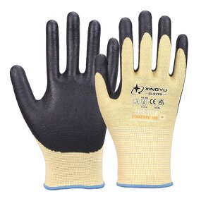 XL Soft Work Gloves Manufacturer - Nitrile Coating High Quality Waterproof Foam Safety Construction Nylon Spandex Material