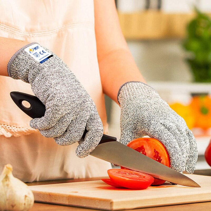 XL Size Latex Coated Anti-Cut Gloves Manufacturer - Level 5 Anti-Corte Guantes Safety Working Glass Fiber Knitting Liner 13G HPPE