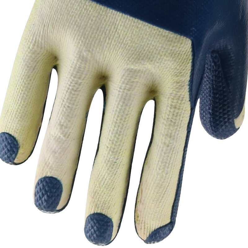 Hot Selling CE Certified EN388 Work Gloves Manufacturer - Nitrile Coated Safety Protective Patch for Heavy Industry for Construction Size XL