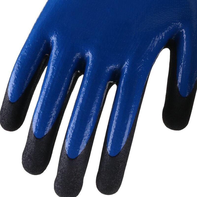 EN 388 Tiger Mouth Safety Work Gloves Manufacturer - Nylon with Micro Foam Nitrile Coating for General Purpose Anti-Cut & Anti-Slip