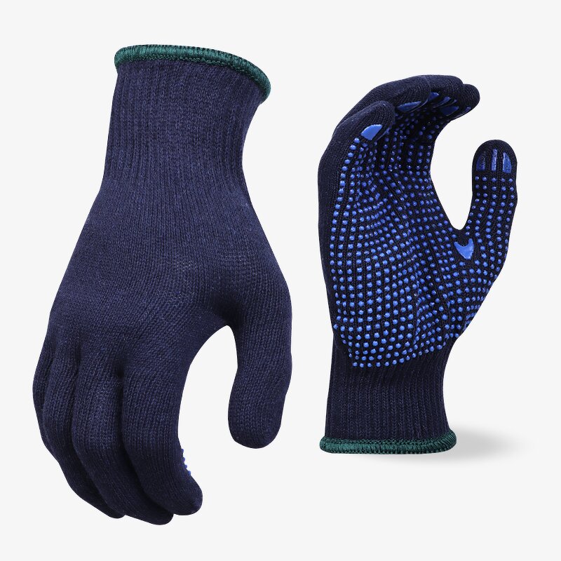 10 Gauge XL Gloves Manufacturer - Anti-Slip Cotton PVC Dots Safety Household Garden Construction Food Safety Pvc Dotted