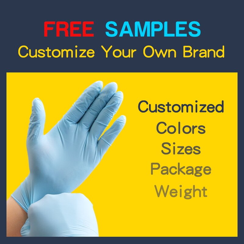 Nitrile Tattoo Beauty Gloves Manufacturer - High Quality Blue Disposable Nitrile Gloves Box Powder Free