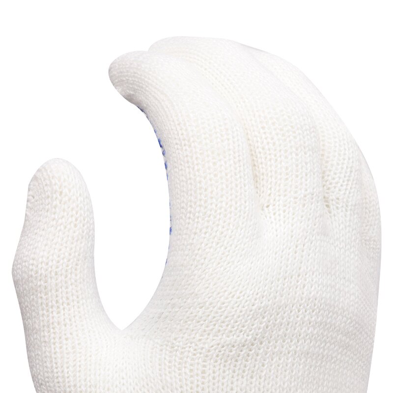 Profional XL Size PVC Dot Resistant Gloves Manufacturer - Safety Dotted Cotton and Rubber Bead Knitted Polyester for Construction Use