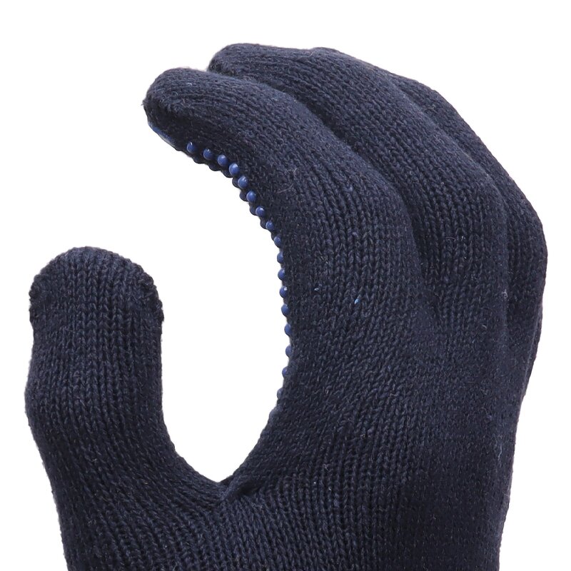 Cotton Knitted PVC Gloves with Dotted Rubber Grip Manufacturer - PVC Dotted Cotton Working Hand Dotted Construction Work Safety