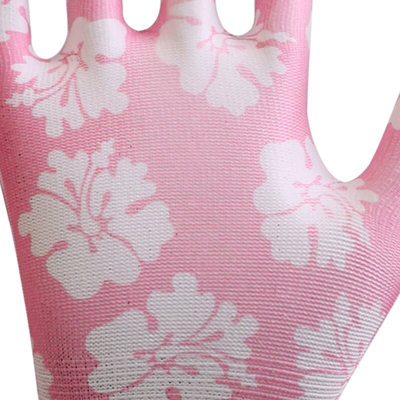 Men's Garden Work Gloves Manufacturer - Polyester PU Coated Thorn Proof Safety with Nylon Lining XL Size