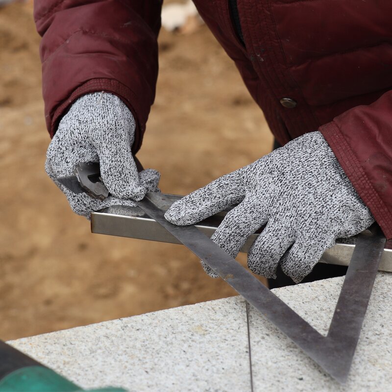 XL Size Latex Coated Anti-Cut Gloves Manufacturer - Level 5 Anti-Corte Guantes Safety Working Glass Fiber Knitting Liner 13G HPPE