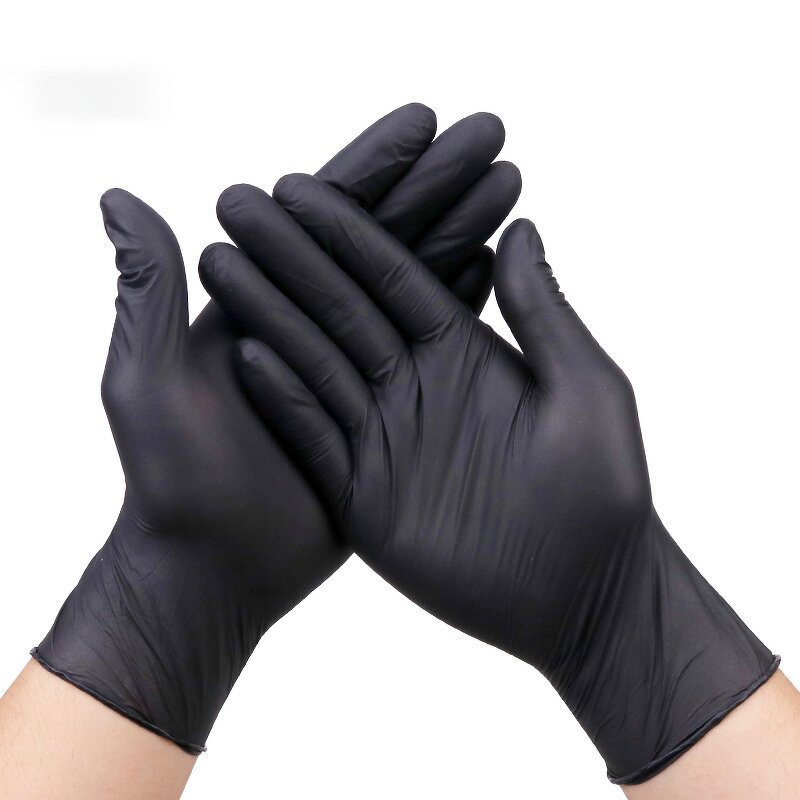 Black Disposable Tattoo Nitrile Gloves Manufacturer - Guantes De Nitrilo Powder Free Heavy Duty Disposable