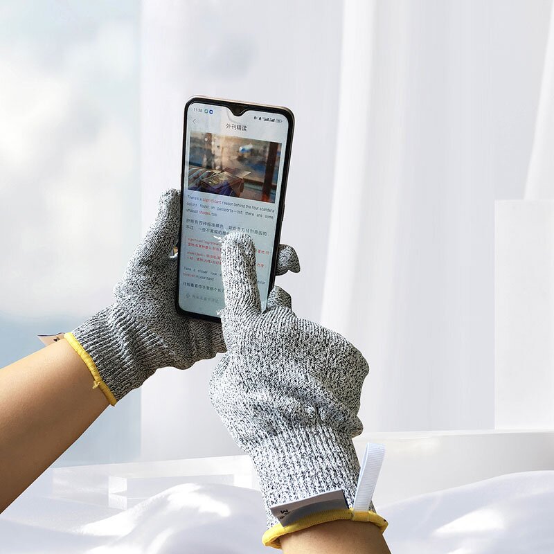 Anti-Cut Work Gloves Manufacturer - Coated Nitrile Foam with Nylon Lining Construction Protection Hand Safety and Cut-Resistant