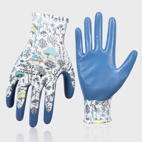 Women's Custom Anti-Slip Gardening Gloves Manufacturer - Nitrile Coated Knitted Dipping for Garden Work Safety Hand and Arm Protection