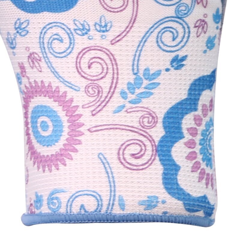Star Garden XL 13g Gloves Manufacturer - Customized Pattern Printed Blue Nitrile Work Safety with Waterproof Anti-Slip Functions