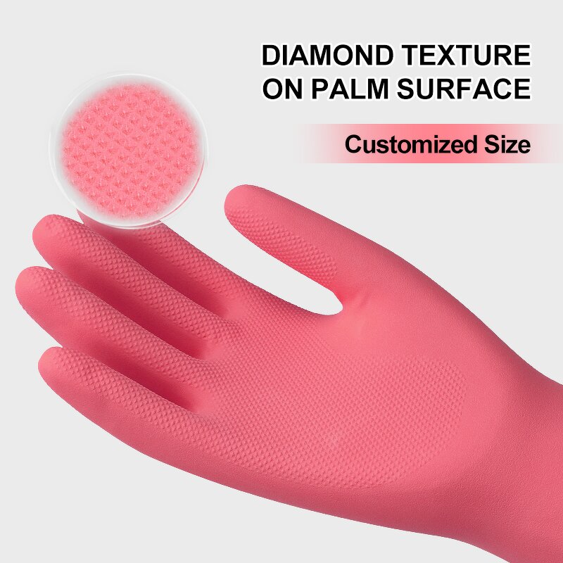 Dishwashing House Cleaning Gloves Manufacturer - Latex Long Household Latex Household Kitchen
