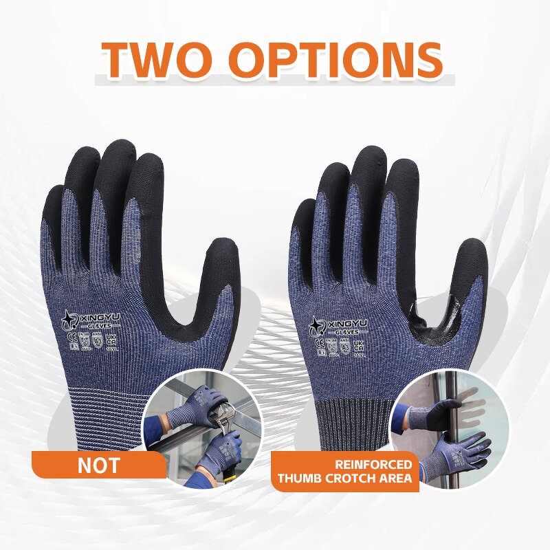 Protective Work Gloves Manufacturer - Cheap Hppe Nitrile Foam Cut-Resistant Oil & Anti-Static Hand Protection Safety Work