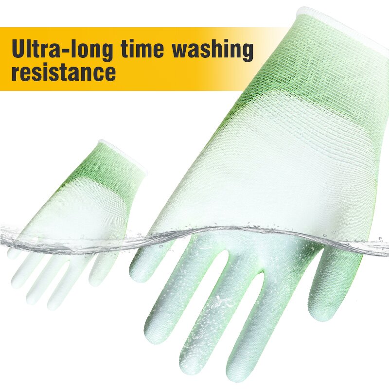 4131X EN388 13G Polyester PU Coated Gloves Manufacturer - Wholesale XL Size Waterproof PU Fabric Garden Work Safety