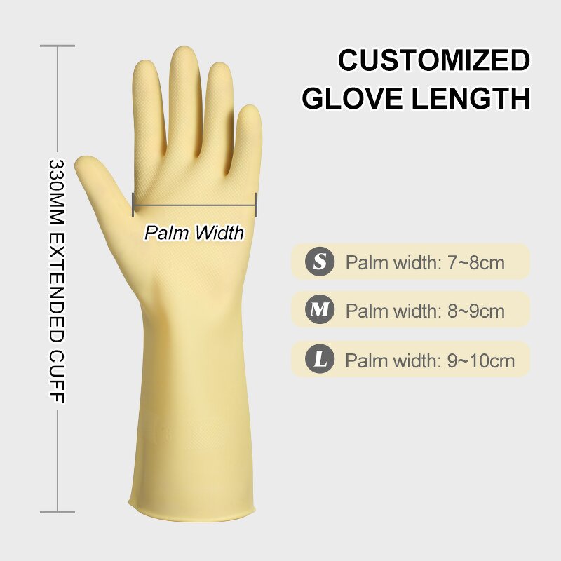 Best Latex Dishwashing Work Gloves Manufacturer - House Home Cleaning Yellow Kitchen Household