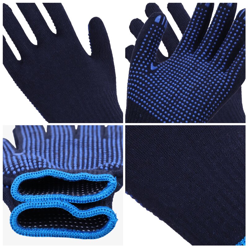 Best Wholesale Price PVC Dotted Work Gloves Manufacturer - Custom Dipped Safety Cotton Cloth Working Anti Slip PVC Dot Safety
