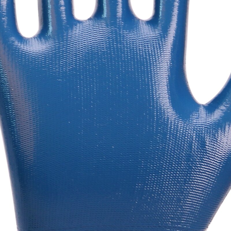 Star Garden XL 13g Gloves Manufacturer - Customized Pattern Printed Blue Nitrile Work Safety with Waterproof Anti-Slip Functions