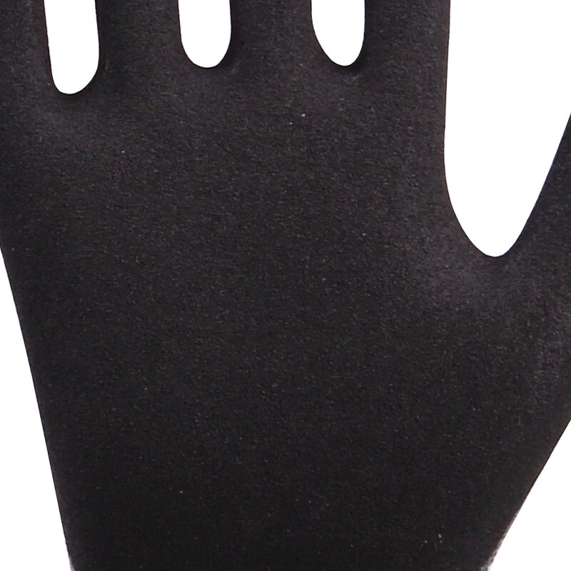 Tiger Mouth Reinforced Nitrile Spray Work Safety Gloves Manufacturer - Salt Frosting Cut Resistant Labor Protection for Construction Workers