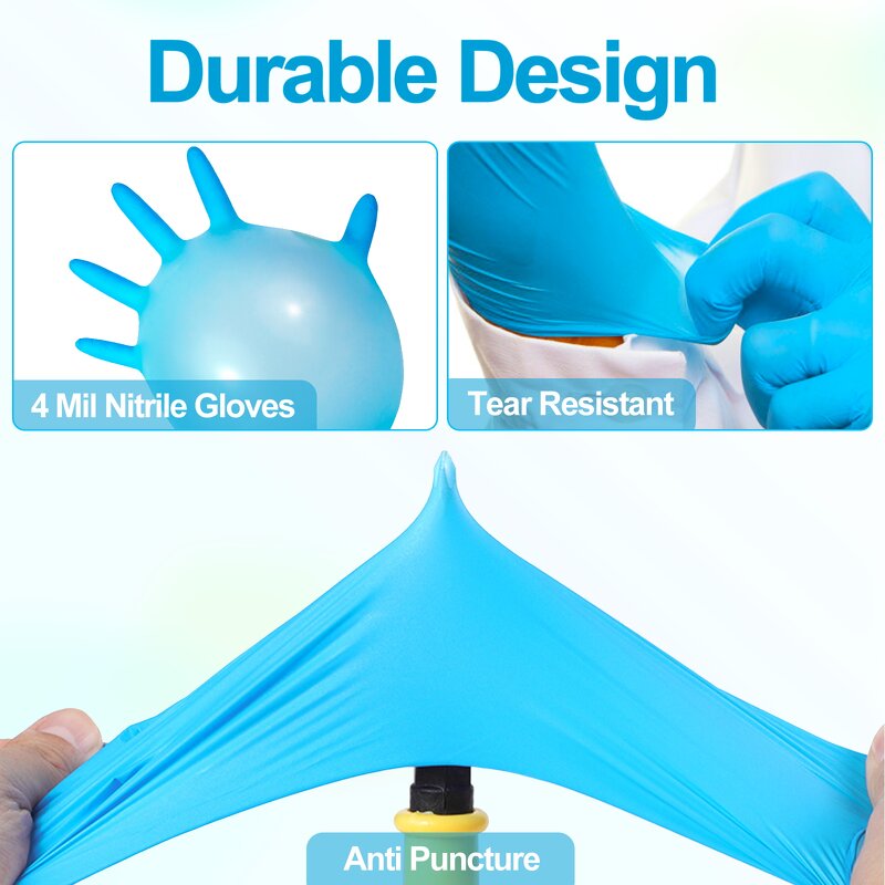 Blue White Black Nitrile Gloves Manufacturer - Cheap Powder Free Food Grade Disposable Wholesale Price 100% Nitrile