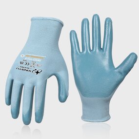 XL Nitrile Coated Gloves Manufacturer - Construction General Purpose Safety Anti-Slip Breathable Custom Work Safety