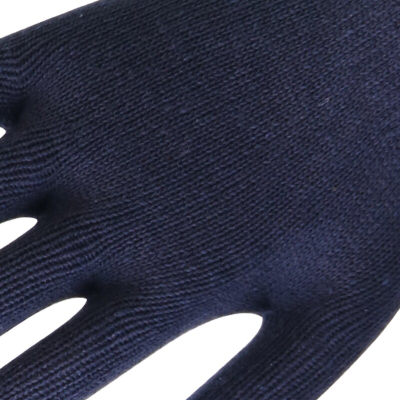 Blue Black Double-Sided Dotted Gloves Manufacturer - Cotton PVC Polyester Fabric Sweat Absorbing Anti-Cut Anti-Slip Brick Safety