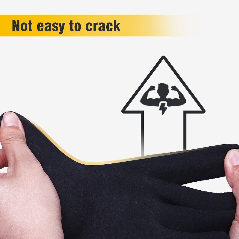 Men's Winter Thermal Gloves Manufacturer - Waterproof Latex Coated Work Protective Use Cold Resistance