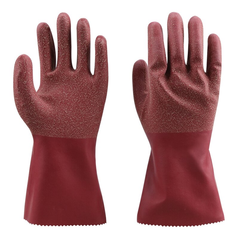 XL Safety Gloves Manufacturer - Electrical Chemical Resistant Nitrile Insulating Material with Cotton Lining Anti-Cut Anti-Slip