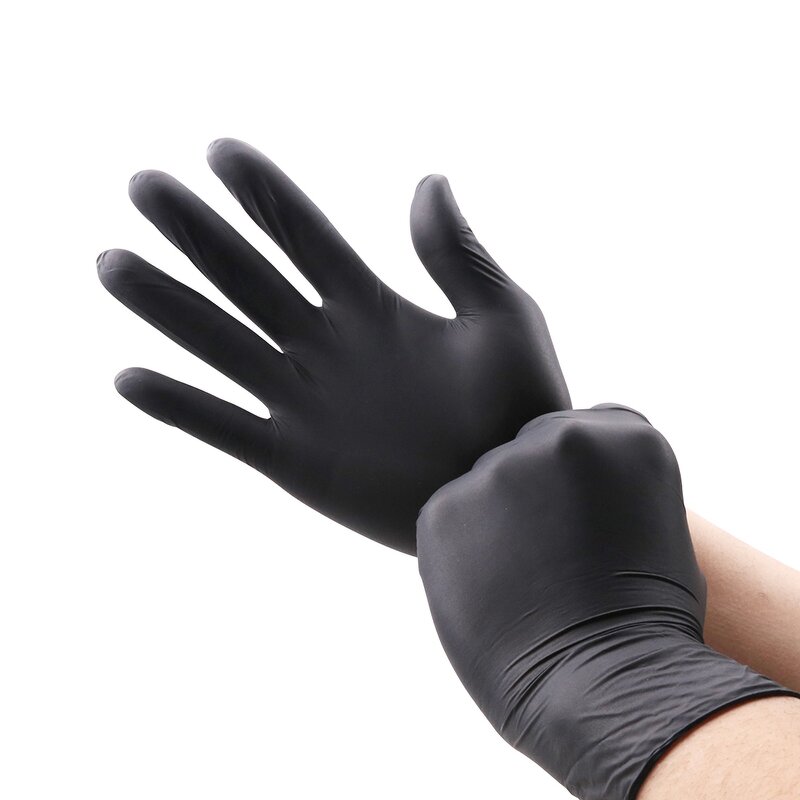 Work Safety Gloves Manufacturer - Wholesale Exam Black Nitrile Disposable 5Mil Cheap Price Box Powder Free