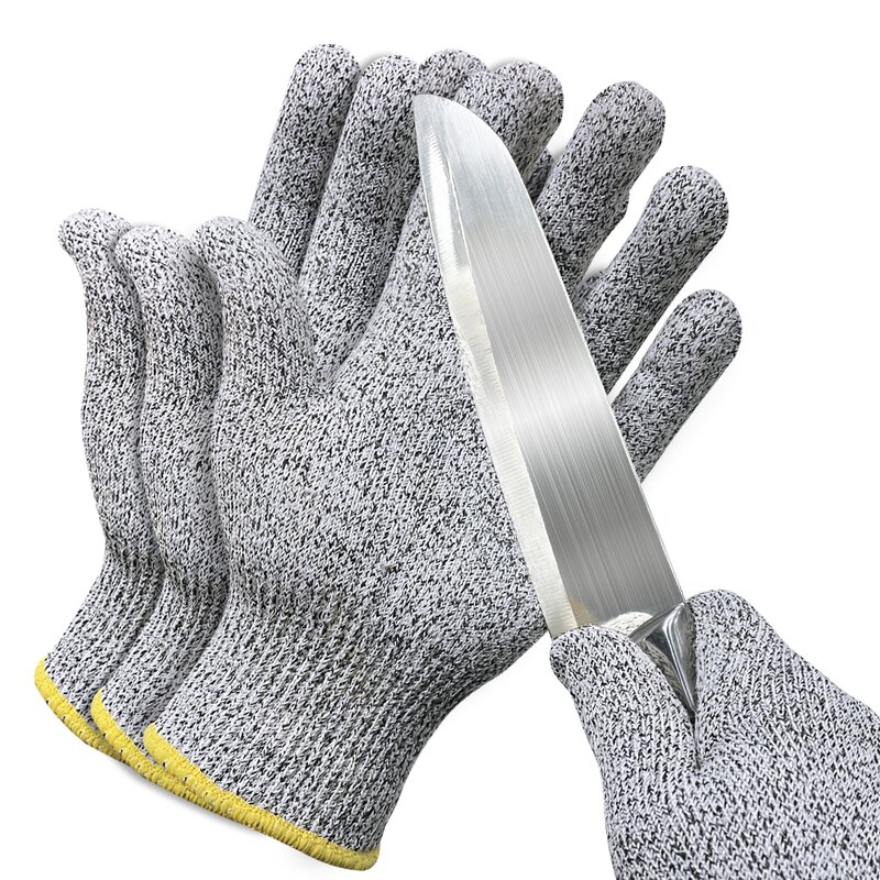 XL Size Latex Coated Anti-Cut Gloves Manufacturer - Level 5 Anti-Corte Guantes Safety Working Glass Fiber Knitting Liner 13G HPPE