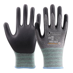 15G Nylon Conductive Wire Work Gloves Manufacturer - Flexible Light Hand and Arm Protection Nitrile Foam Industrial Safety