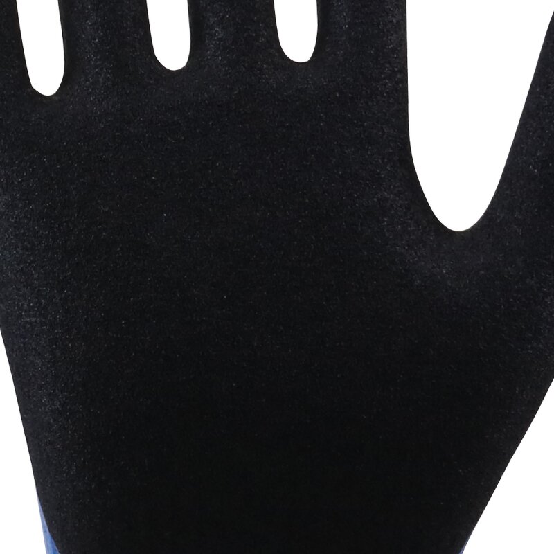 EN 388 Tiger Mouth Safety Work Gloves Manufacturer - Nylon with Micro Foam Nitrile Coating for General Purpose Anti-Cut & Anti-Slip