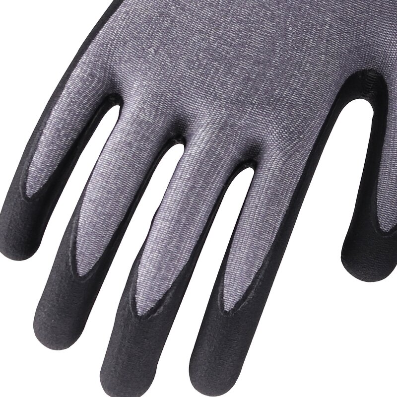 XL Soft Breathable Work Gloves Manufacturer - Micro Foam Nitrile Coated with Excellent Grip Anti-Cut Resistance Construction Safety