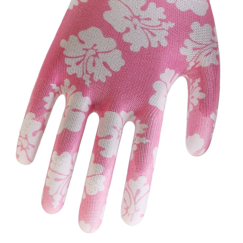 Men's Garden Work Gloves Manufacturer - Polyester PU Coated Thorn Proof Safety with Nylon Lining XL Size