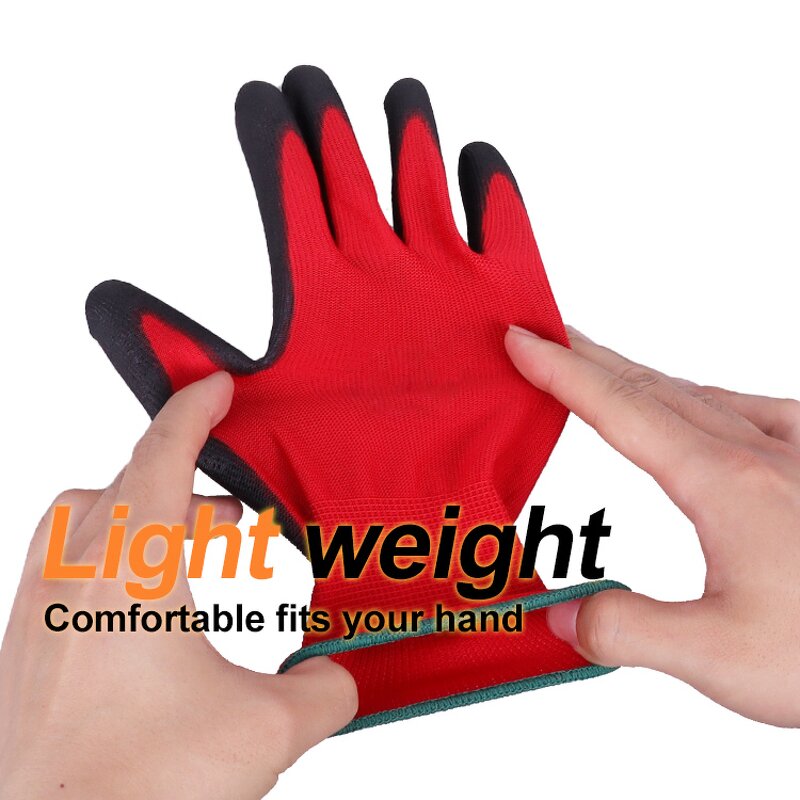 Custom Logo Coated Safety Gloves Manufacturer - En388 Factory Wholesale Cheap Work PU Polyester Nylon Guantes De Trabajo