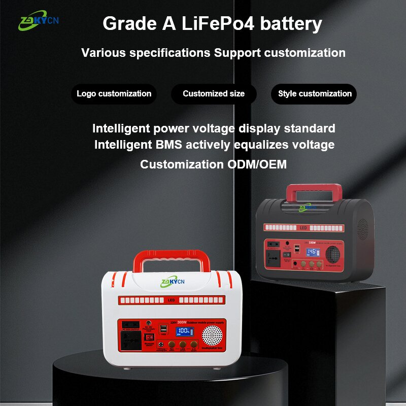Solar Power Station Manufacturer - Hot-selling 300W 200W 192WH MPPT LiFePO4 Emergency Outdoor Portable