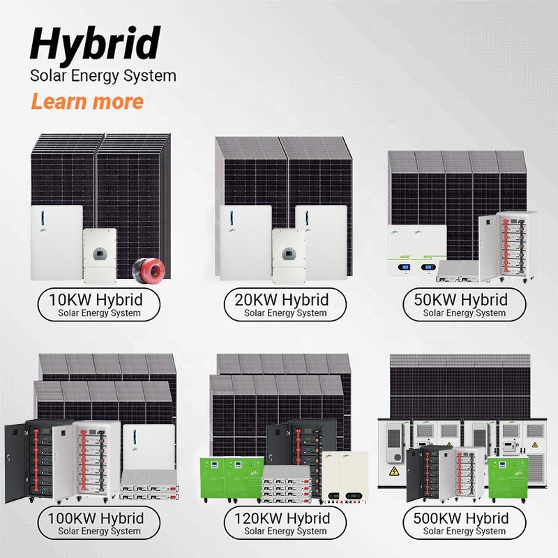 Solar Storage System Manufacturer - Customized 1kw-30kw Hybid Grid Solar Battery Panels System