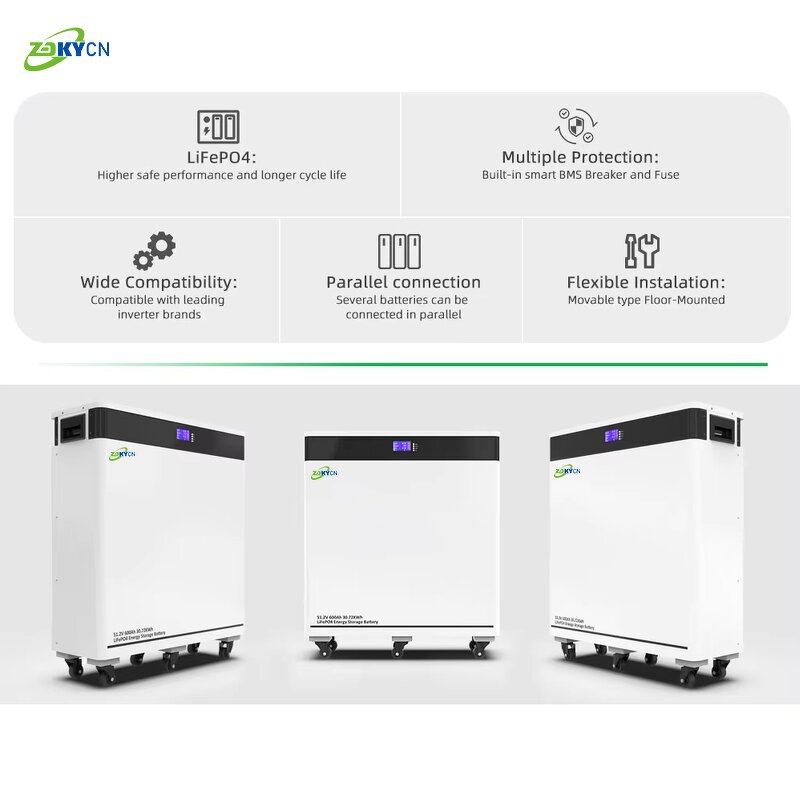 Energy Storage Battery Manufacturer - Customizable LiFePO4 Solid State 15kWh-52kWh 300Ah-1020Ah