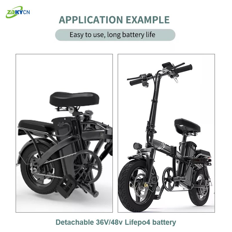 Lithium Ion Battery Packs Manufacturer - 36V-60V 10Ah-20Ah Rechargeable LiFePo4 for Electric Bicycle