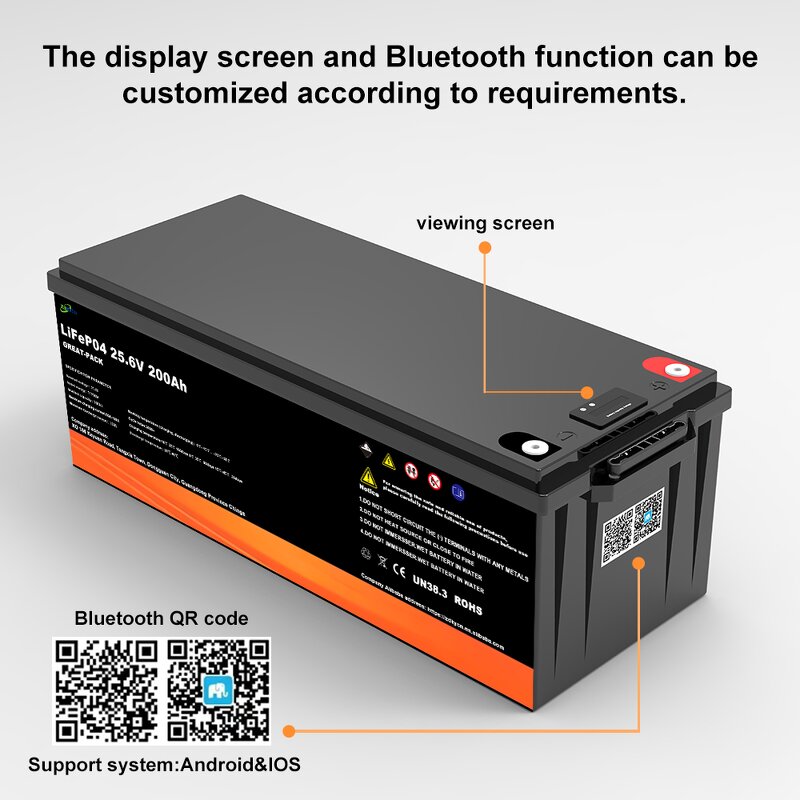 Lithium Ion Battery Pack Manufacturer - 12V 600Ah Home Storage Lifepo4 with Solar Options