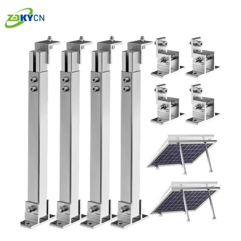Solar Panel Mounting Manufacturer - Aluminum PV Structures 0-45 Degrees for Flat Rooftop