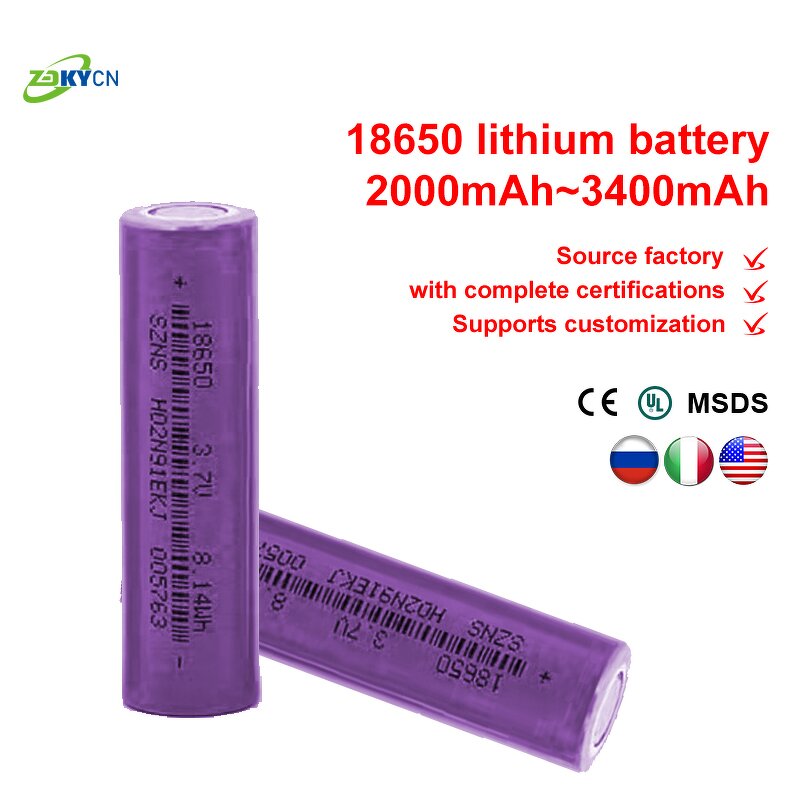 Lithium Ion Batteries Manufacturer - 18650 3.7V 2600mah 1000 Cycles 5C Cheap Price