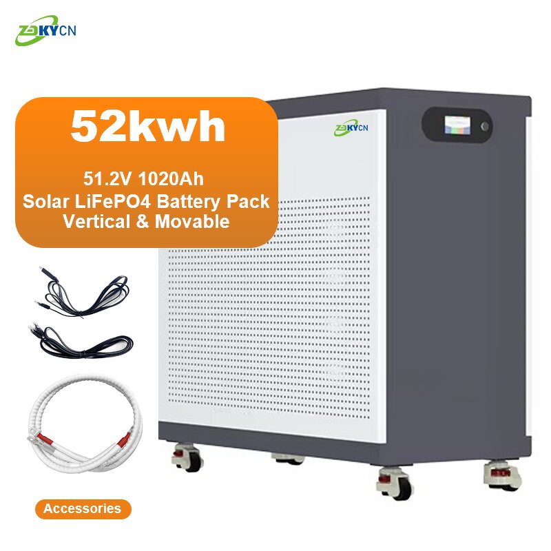 Lithium Battery Pack Manufacturer - ZDKY 16S3P 51.2V 1020Ah LiFePo4 15-Year Warranty Solar