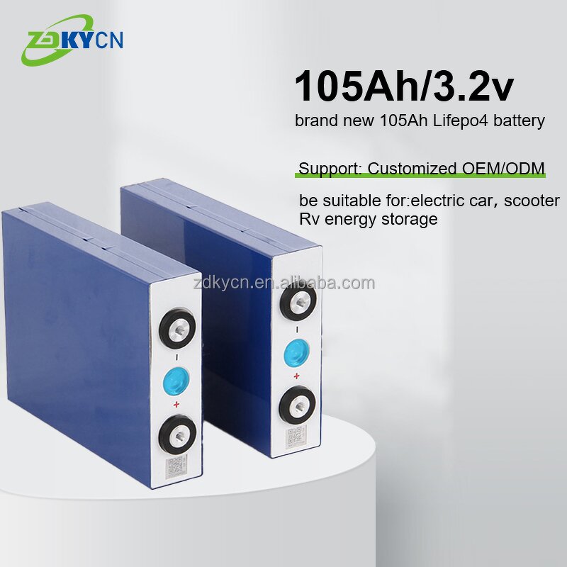 Lithium Ion Batteries Manufacturer - Brand New 3.2V Prismatic Grade A+ 105Ah-340Ah with Grub Nut