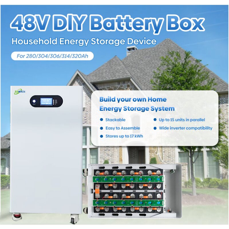 Lithium Battery Box Manufacturer - 48V DIY Solar Generator with JK 200A BMS 280Ah-314Ah