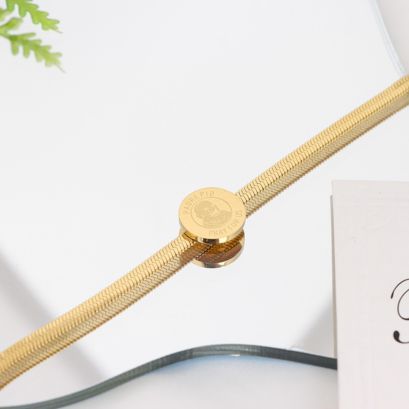 Stainless Steel Bone Chain Bracelet Manufacturer - New Gold Electroplated High-End Versatile Decorative Women's Fashion All-Match