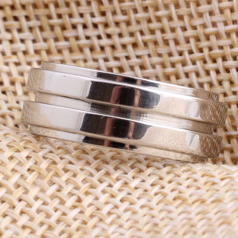 Stainless Steel Ring Manufacturer - Top Quality Wholesale Jewelry Blank Man Popular Men Titanium Rings Blanks