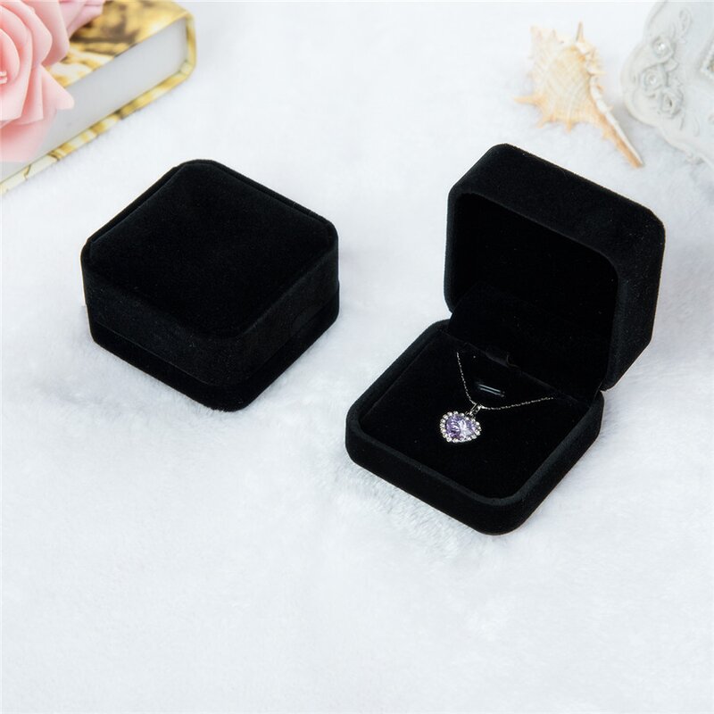 Velvet Jewelry Box Manufacturer - Diy Ring 774cm Package Many Colors Necklace Boxes Organizer for Women Girls
