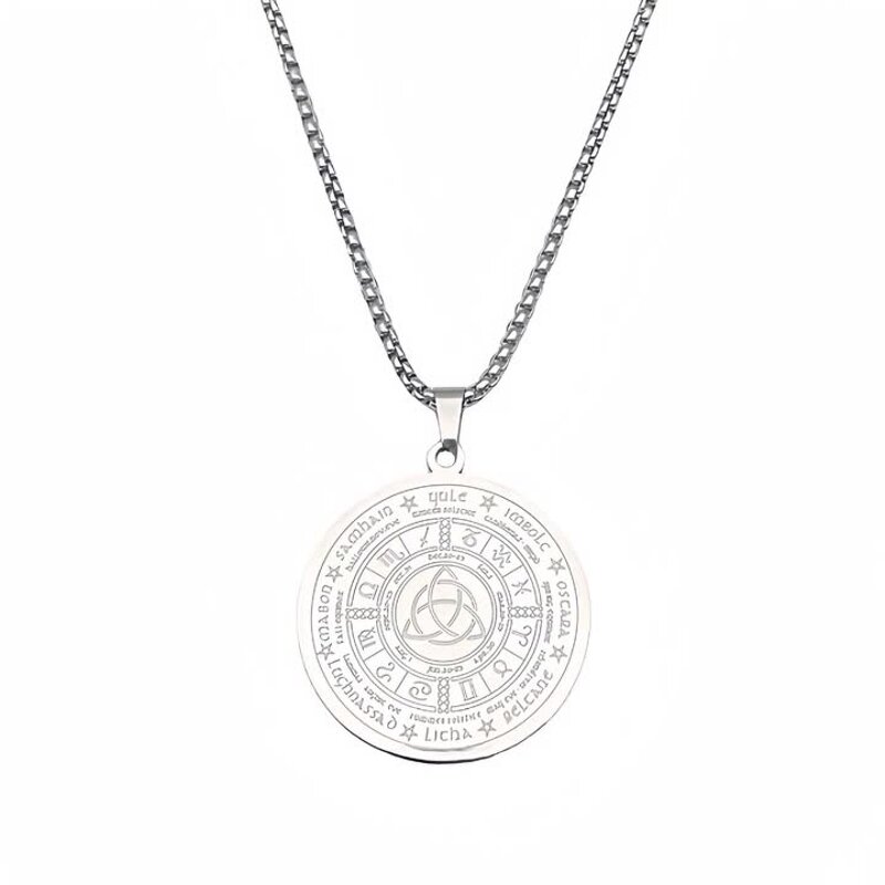 Stainless Steel Sacred Geometry Necklace Manufacturer - 18k Gold Plated Witch Knot Hot Sale Celtic Knot Lucky Yoga Jewelry